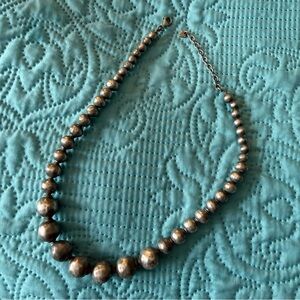 Silpada Silver Graduated Bead Necklace